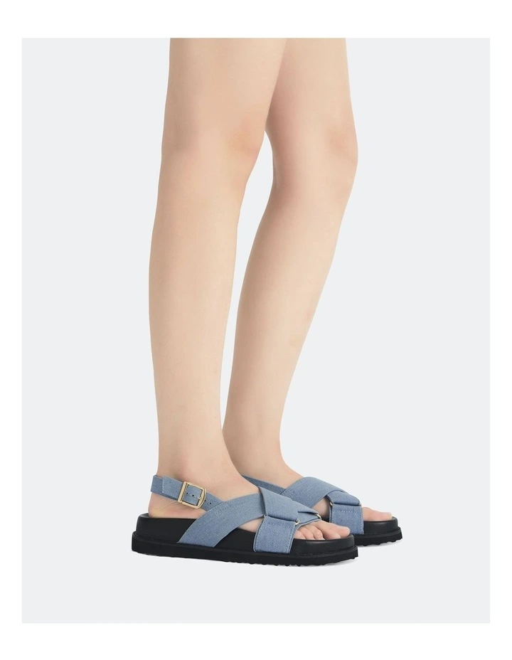 Tylah Flats in Denim image 2