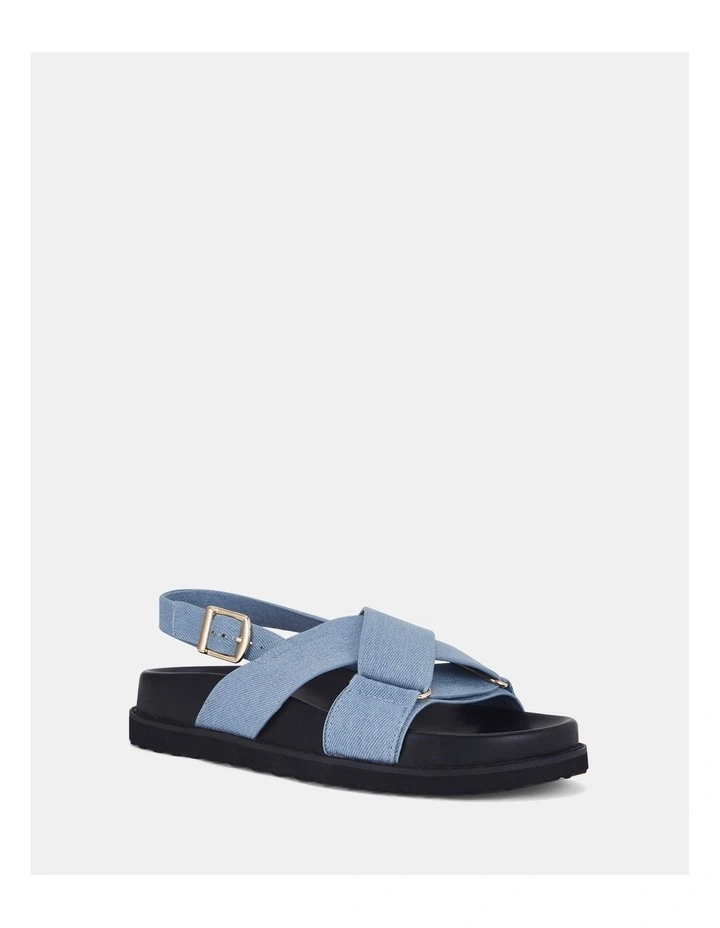 Tylah Flats in Denim image 3