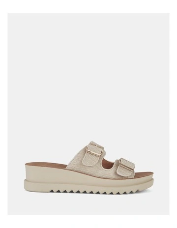 Bold Wedges in Metallic Linen