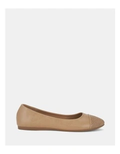 Corey Ballet Flats in Camel