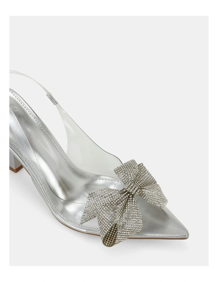 Yoana Heels in Silver image 4