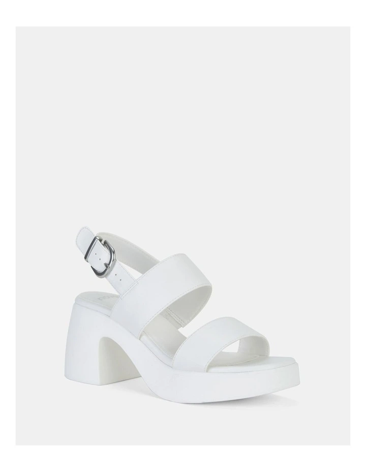 Umae Strappy Heels in White image 3