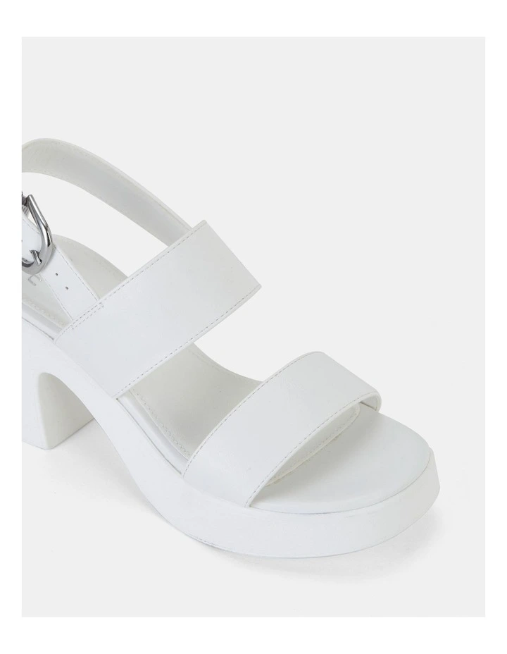 Umae Strappy Heels in White image 4