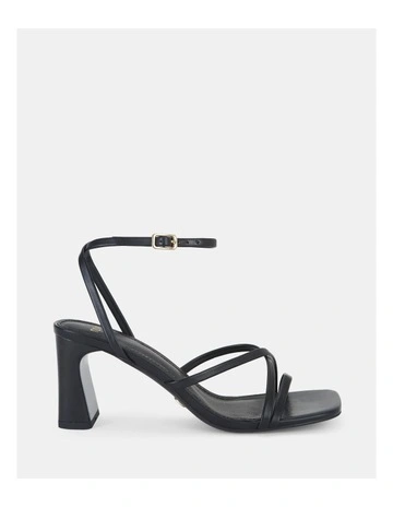 Urelia Strappy Sandals in Black