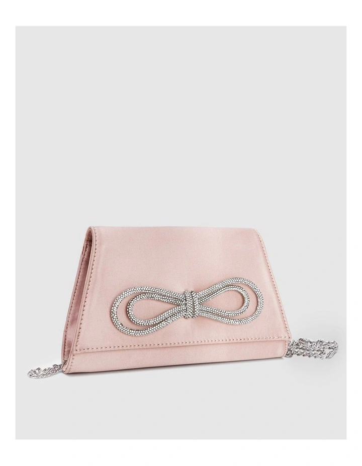 Alias Clutch in Nude Satin image 1
