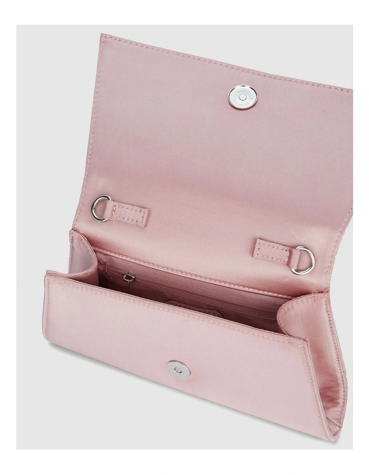 Alias Clutch in Nude Satin image 3