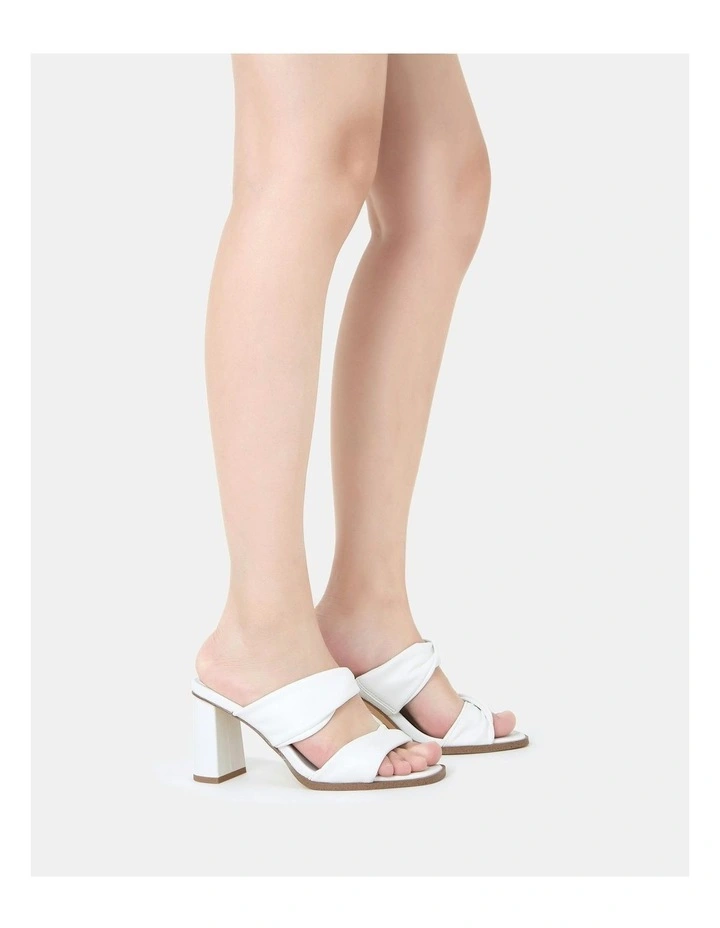 Lesia Slip On Heels in White image 2