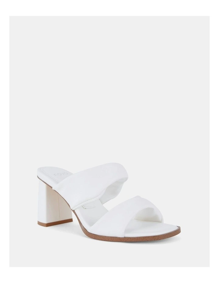 Lesia Slip On Heels in White image 3