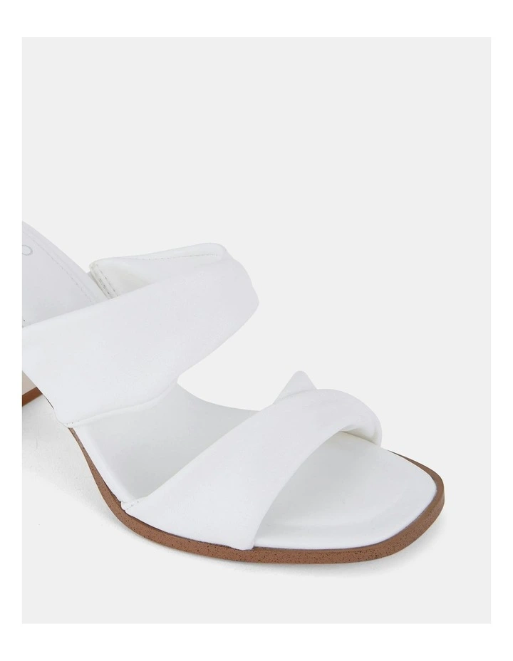 Lesia Slip On Heels in White image 4
