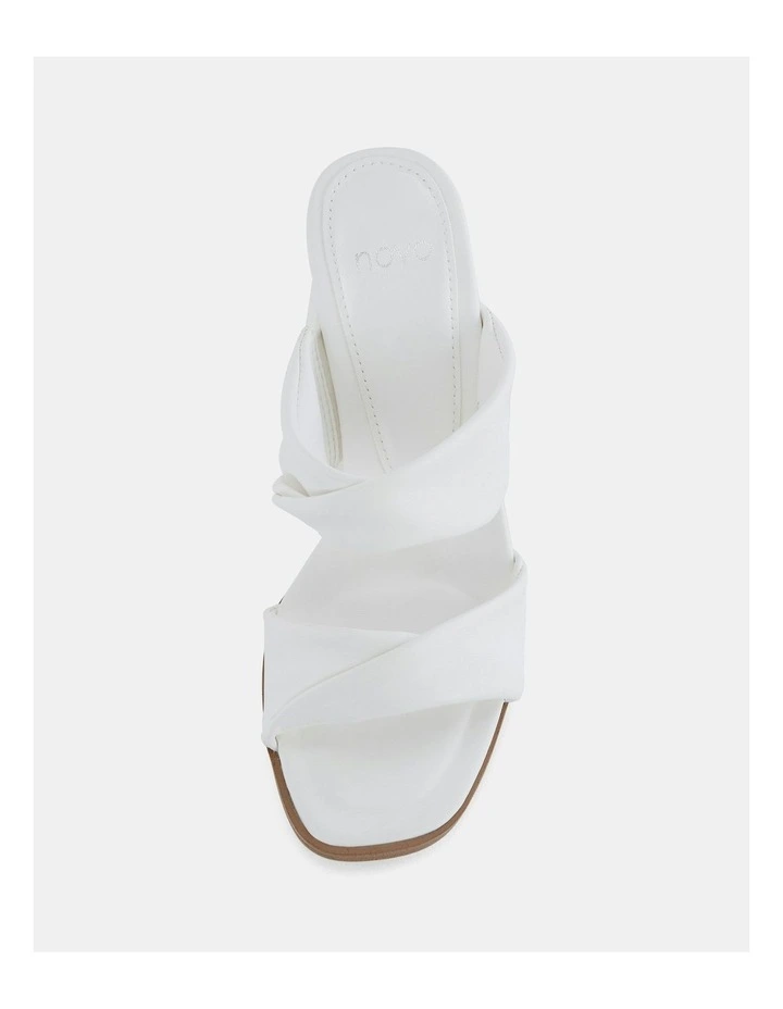 Lesia Slip On Heels in White image 5