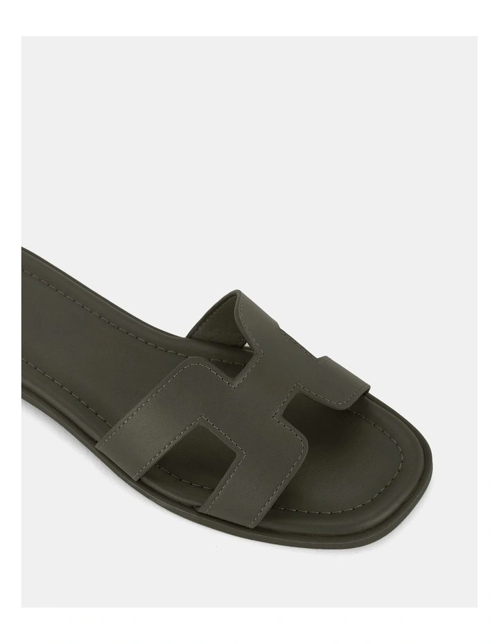 Sachie Slides in Khaki image 4