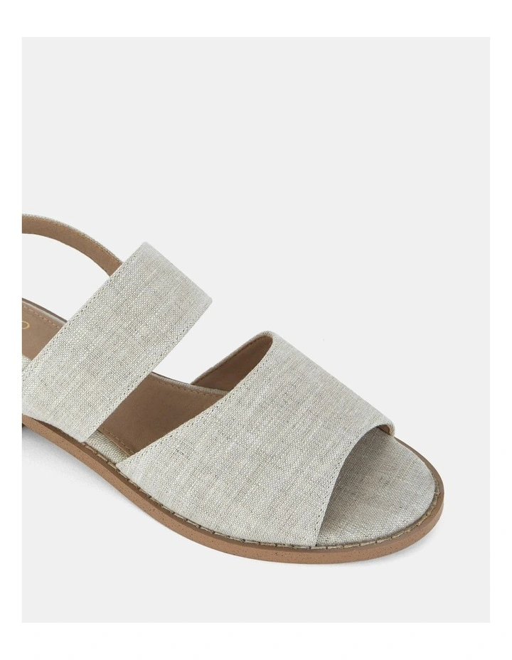 Tails Strappy Flats in Grey image 3