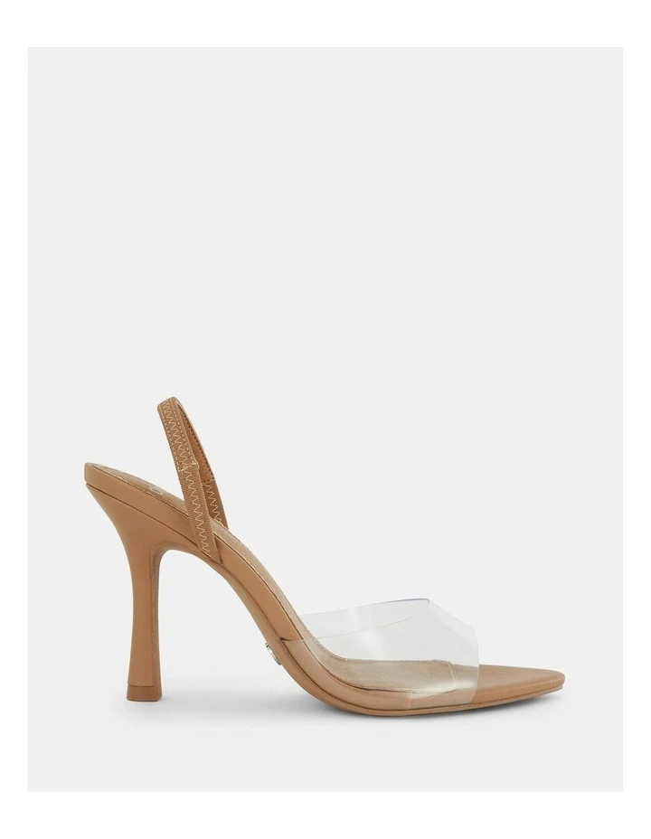 Madonna Open Toe Heels in Camel image 1
