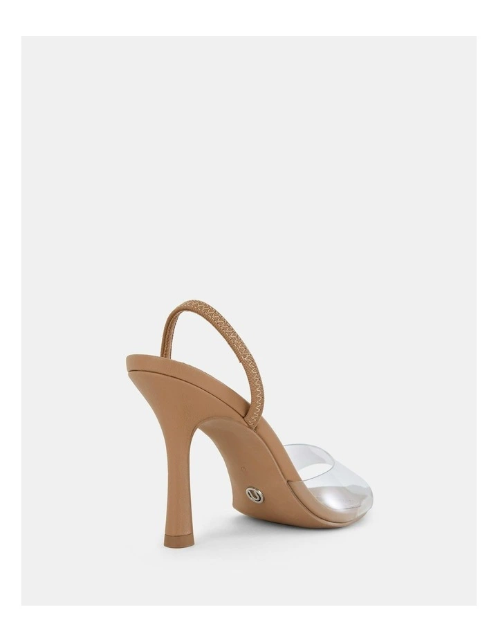 Madonna Open Toe Heels in Camel image 5