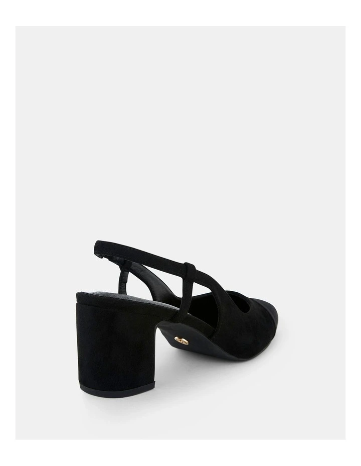Intaro Slingback Mule Heels in Black image 6