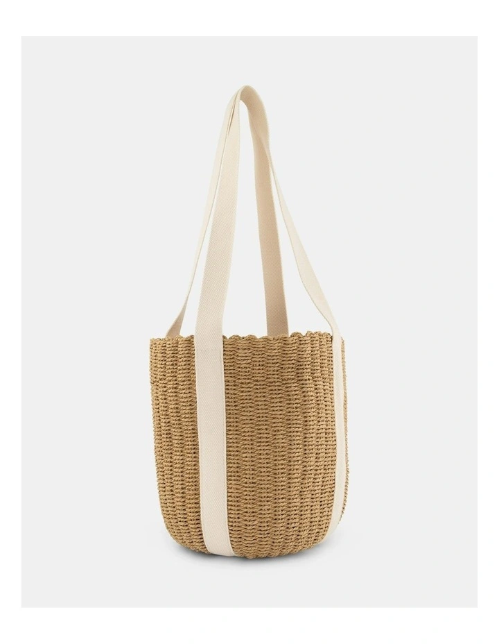 Acerno Shoulder Tote Bag in Natural image 2