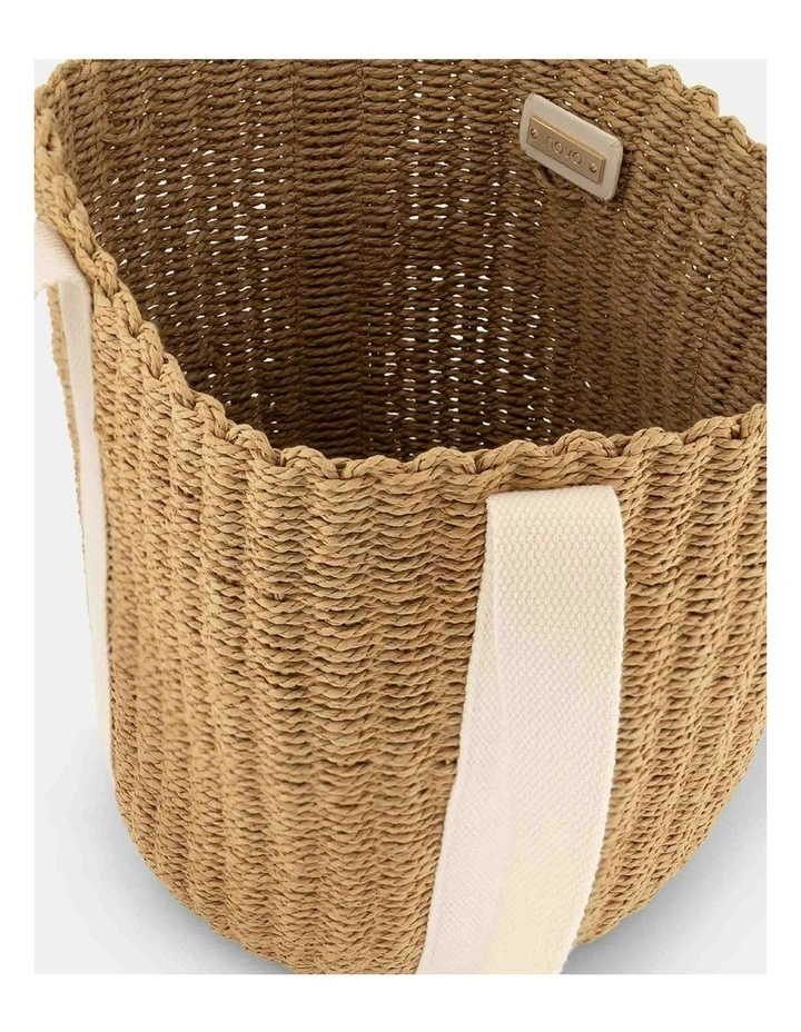 Acerno Shoulder Tote Bag in Natural image 3