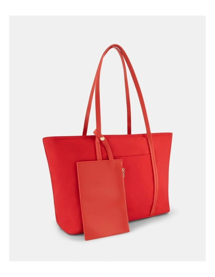 Ashka Tote Bag in Red image 1