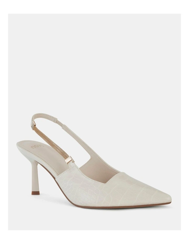 Inigo Pumps in Cream Croc image 2