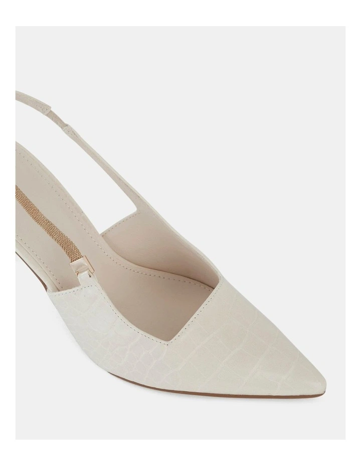 Inigo Pumps in Cream Croc image 3