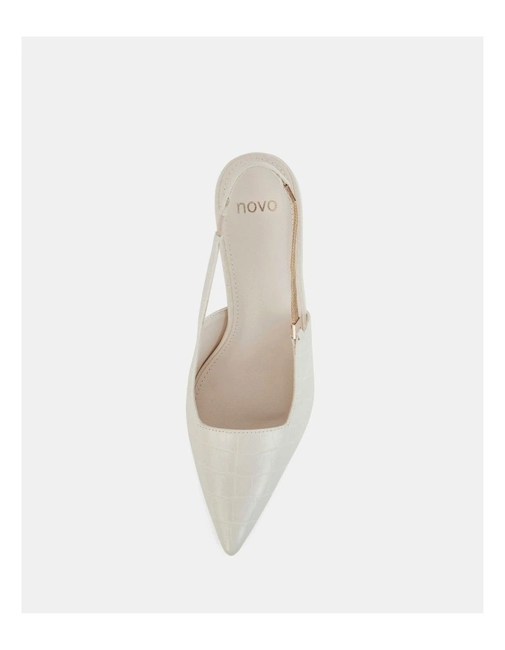 Inigo Pumps in Cream Croc image 4