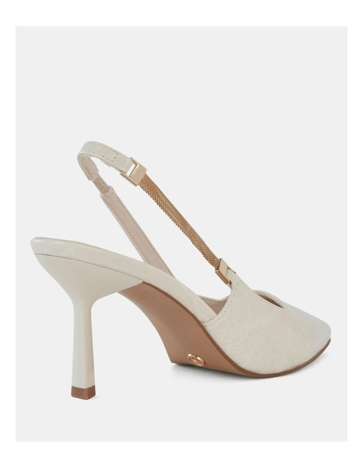 Inigo Pumps in Cream Croc image 5