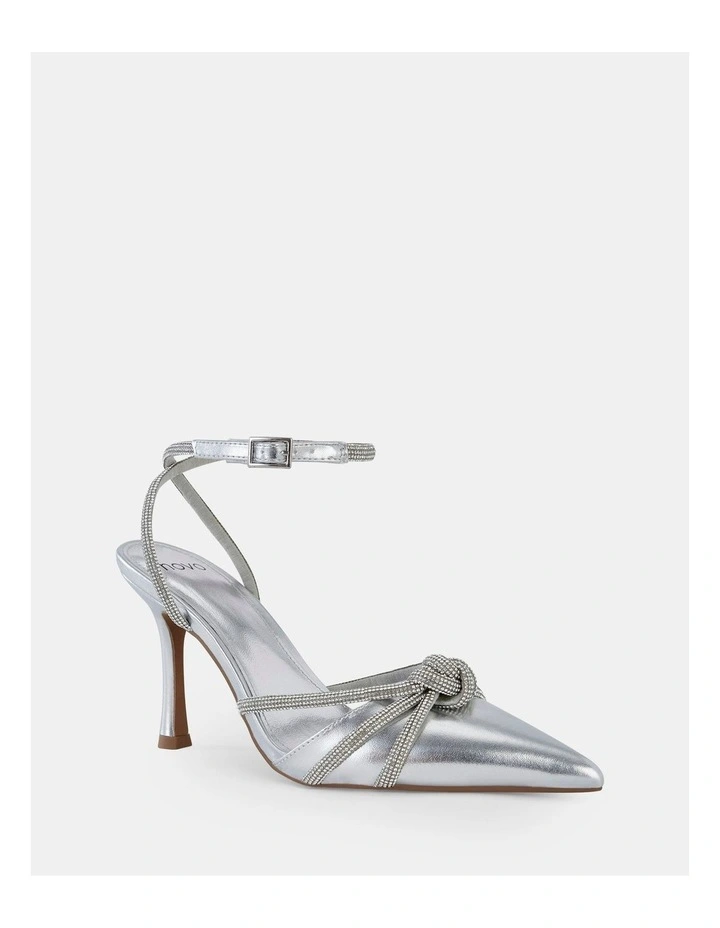 Persephone Heeled Sandals in Silver image 2