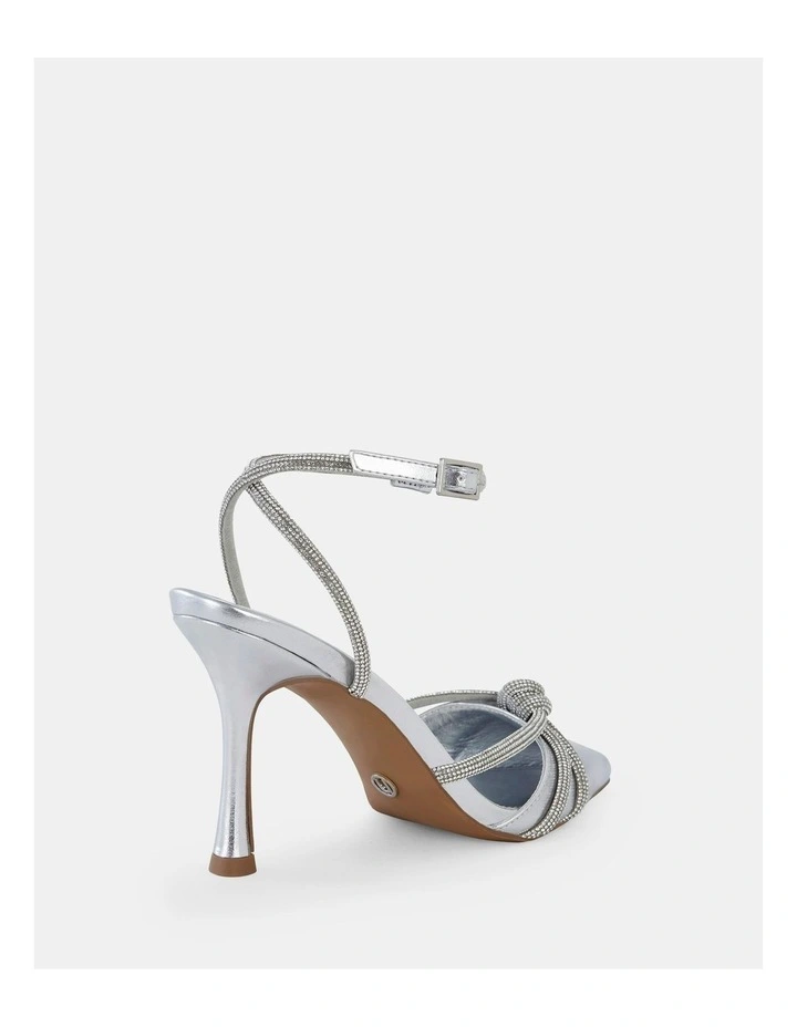 Persephone Heeled Sandals in Silver image 5