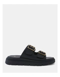 Stellan Slip-on Sandals in Black
