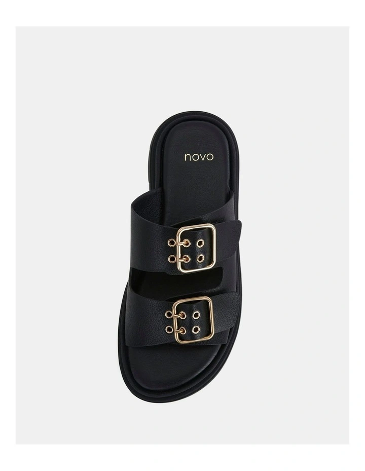 Stellan Slip-on Sandals in Black image 4