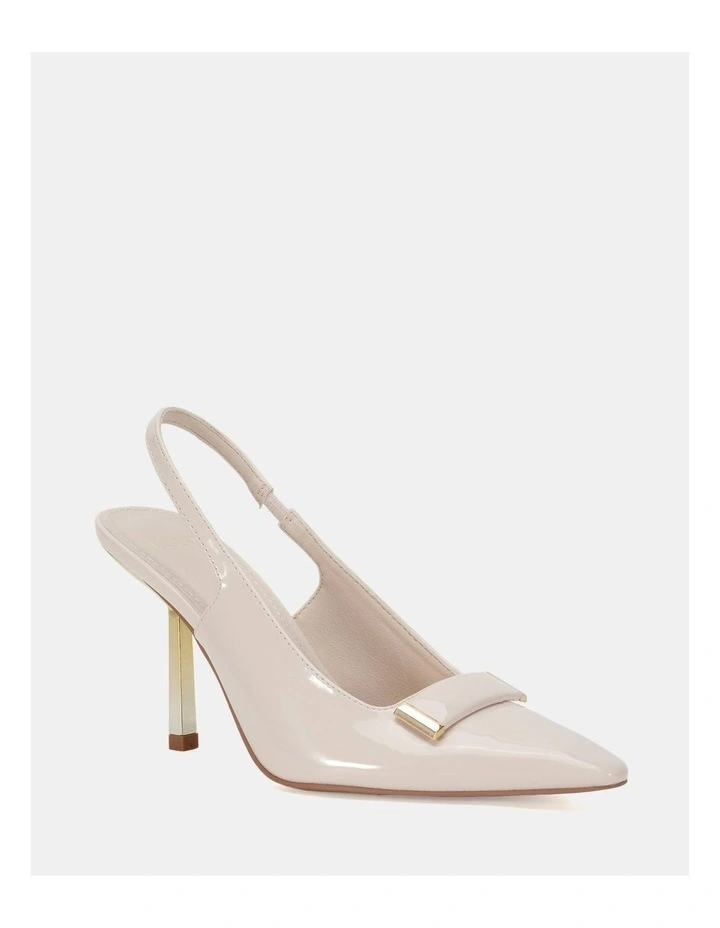 Irosa Slingback Pumps in Cream Patent image 2