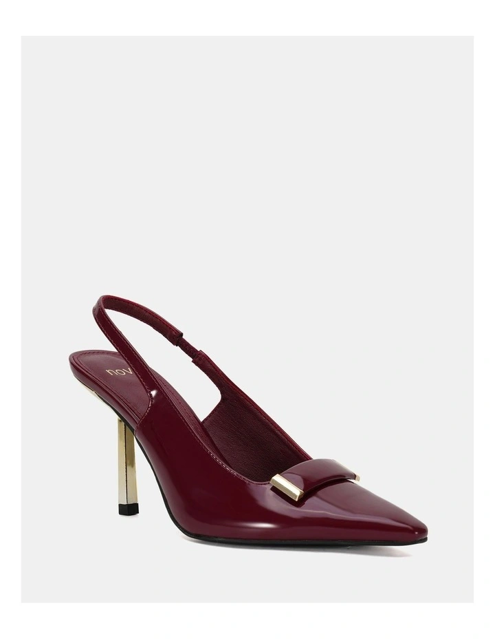 Irosa Slingback Pumps in Wine Patent image 2