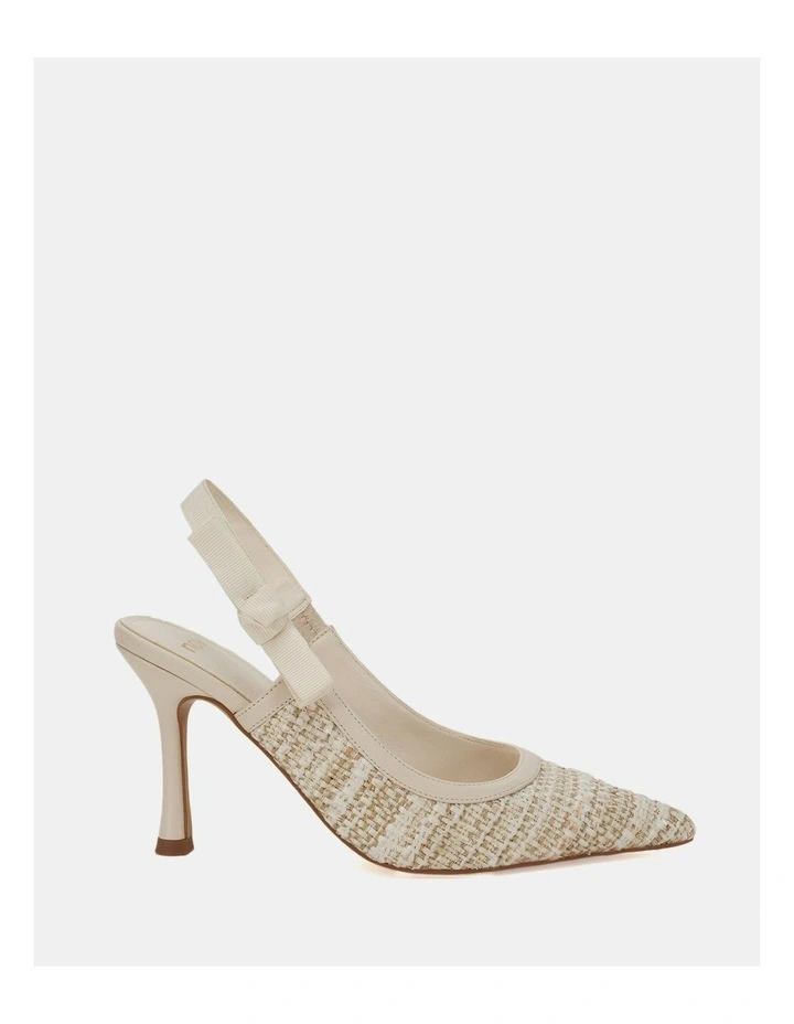 Ibbie Pumps in Natural Tweed image 1