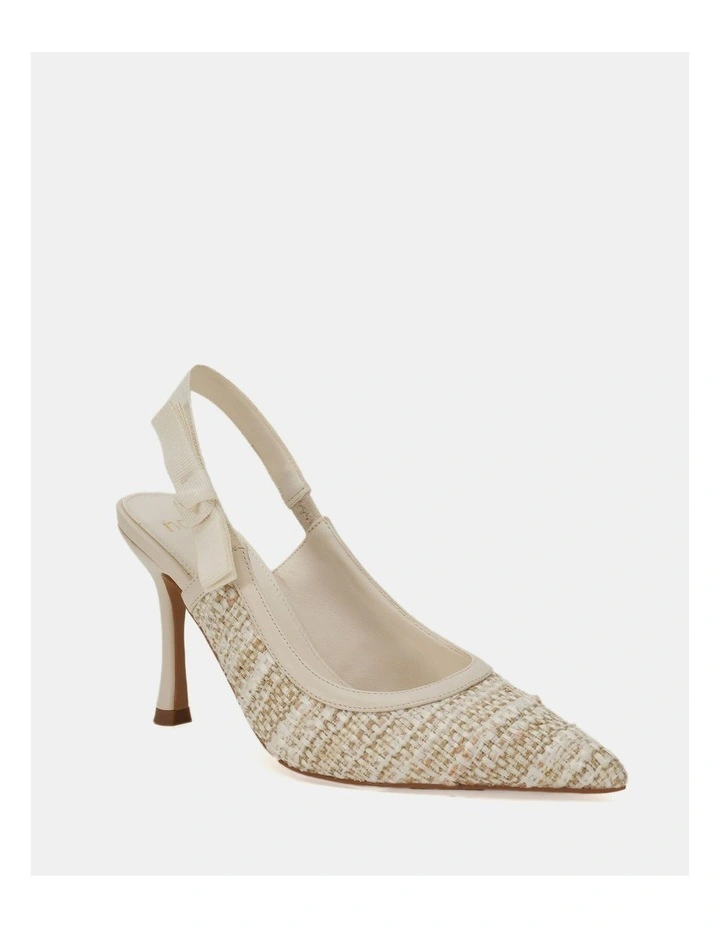 Ibbie Pumps in Natural Tweed image 3