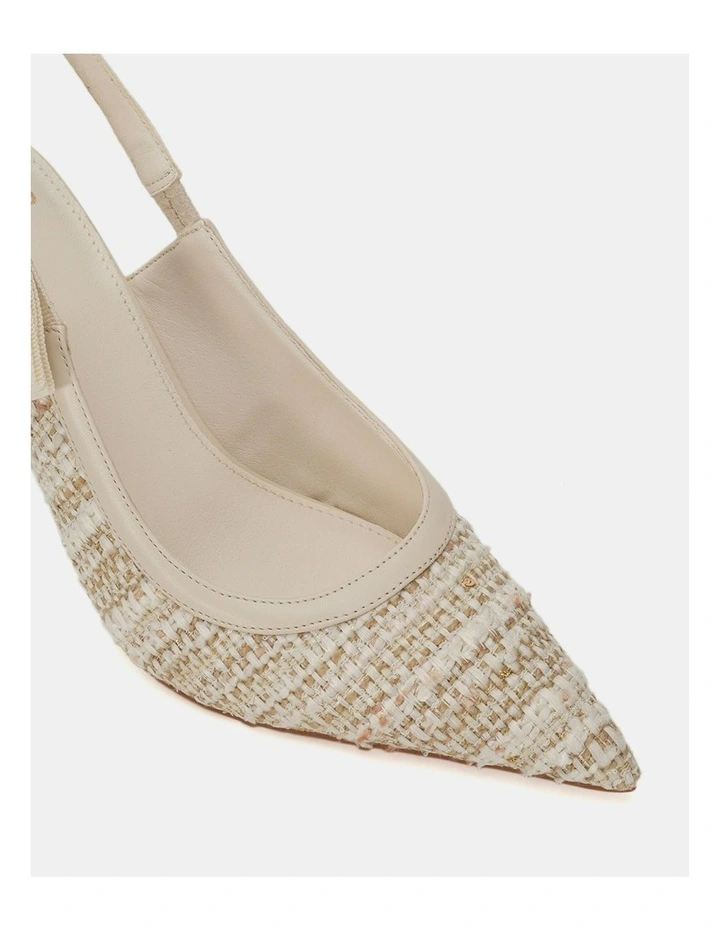 Ibbie Pumps in Natural Tweed image 5