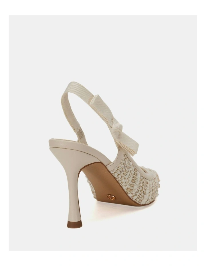 Ibbie Pumps in Natural Tweed image 7
