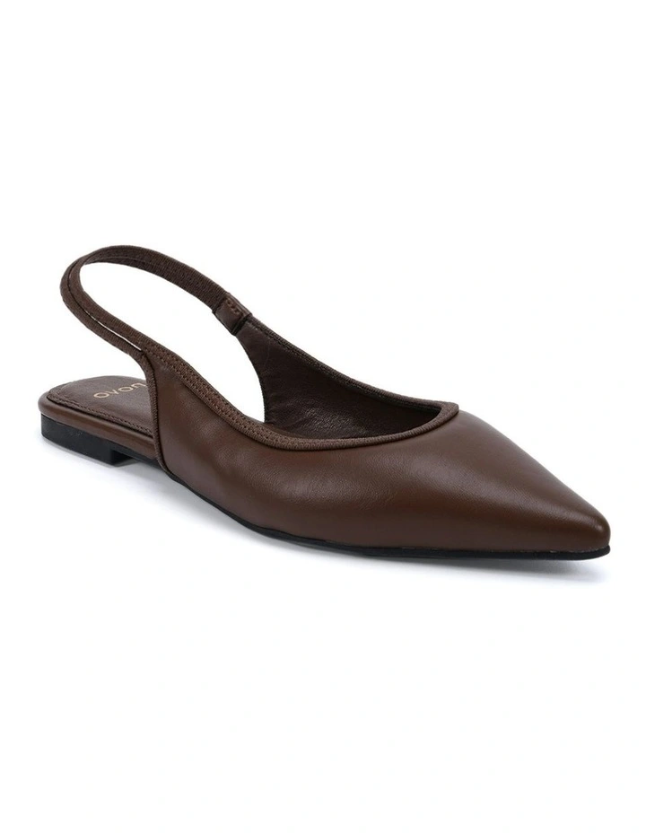 Cassey Flat Ballet in Brown image 2