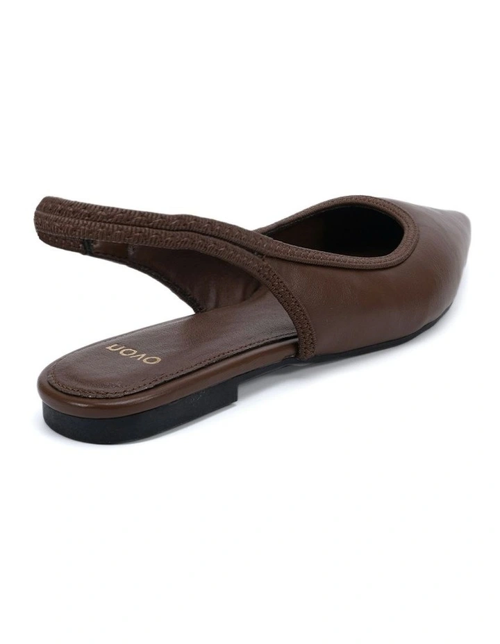 Cassey Flat Ballet in Brown image 3