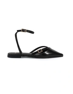 Calanthe Flat Shoe in Black