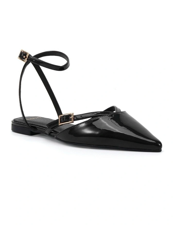 Calanthe Flat Shoe in Black image 2