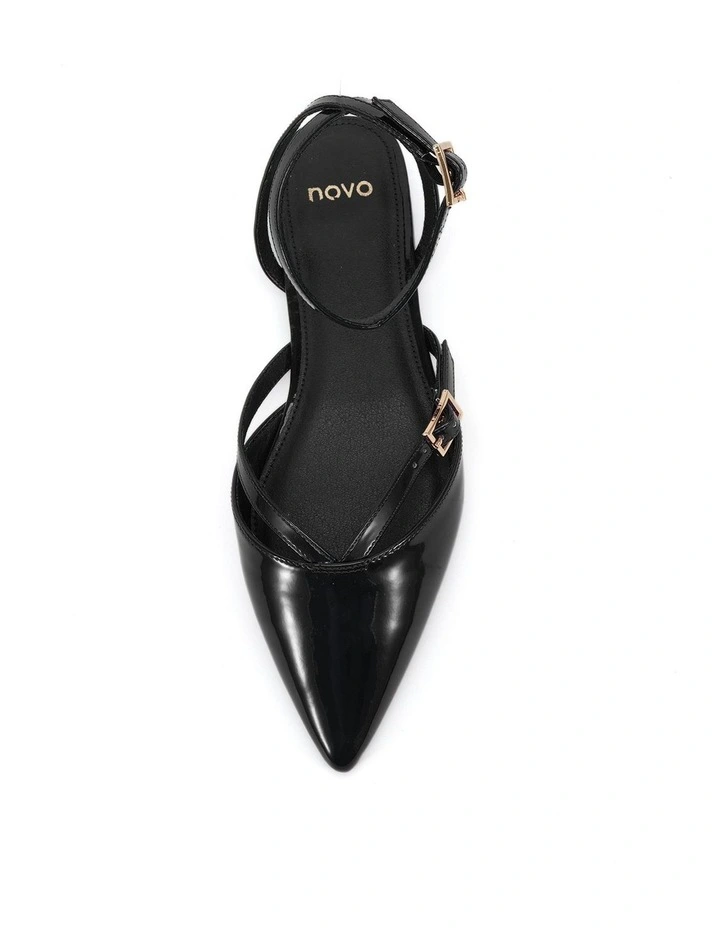 Calanthe Flat Shoe in Black image 5