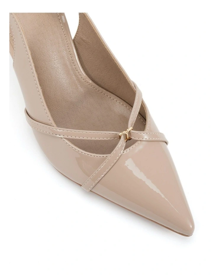 Irona Pointed Toe Shoe in Beige image 4