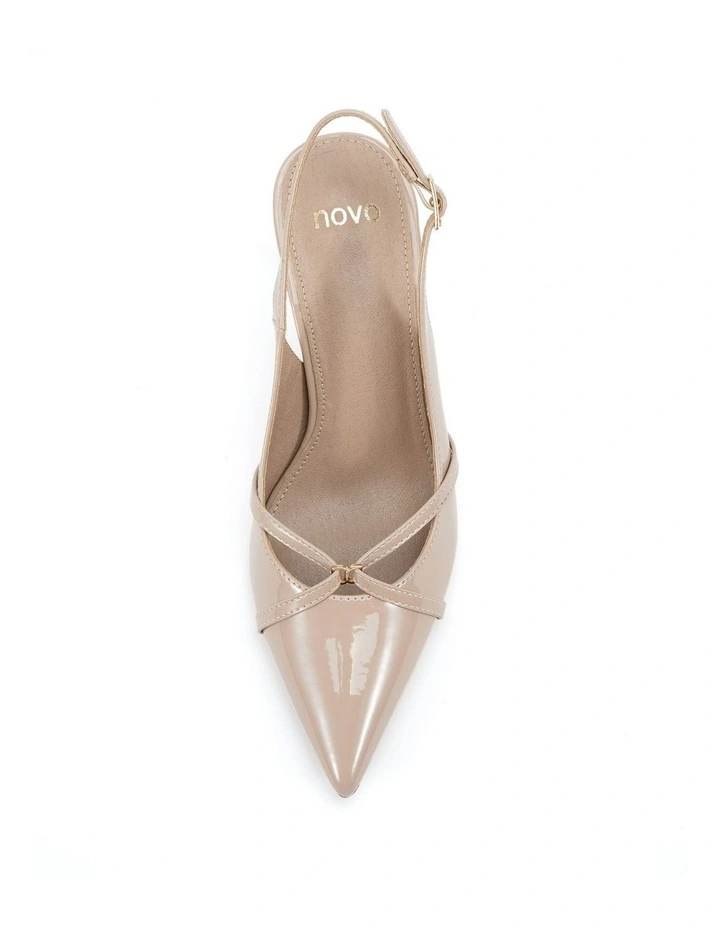 Irona Pointed Toe Shoe in Beige image 5