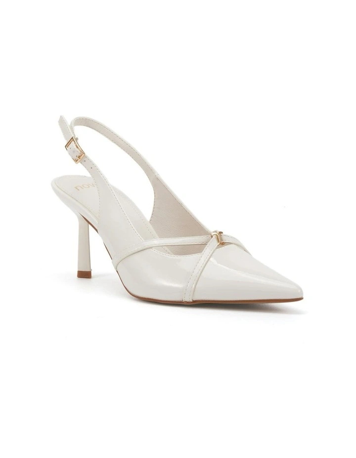 Irona Pointed Toe Shoe in White image 2
