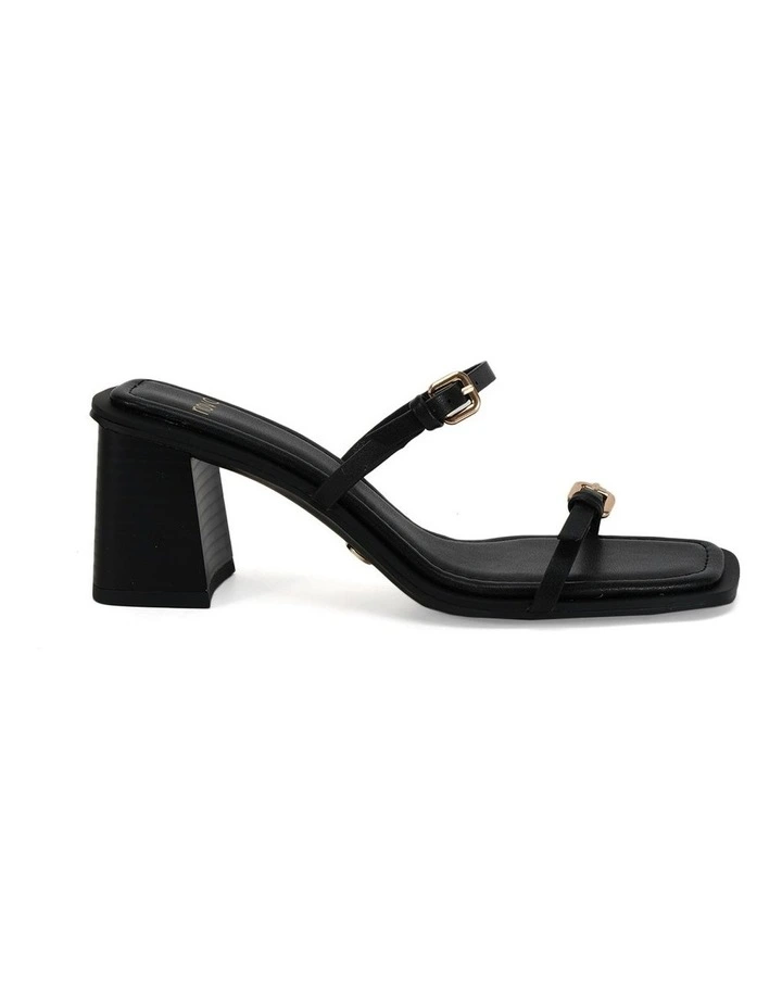 Marques Heeled Mule in Black image 1