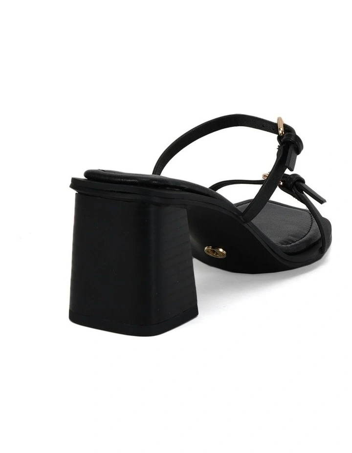 Marques Heeled Mule in Black image 3