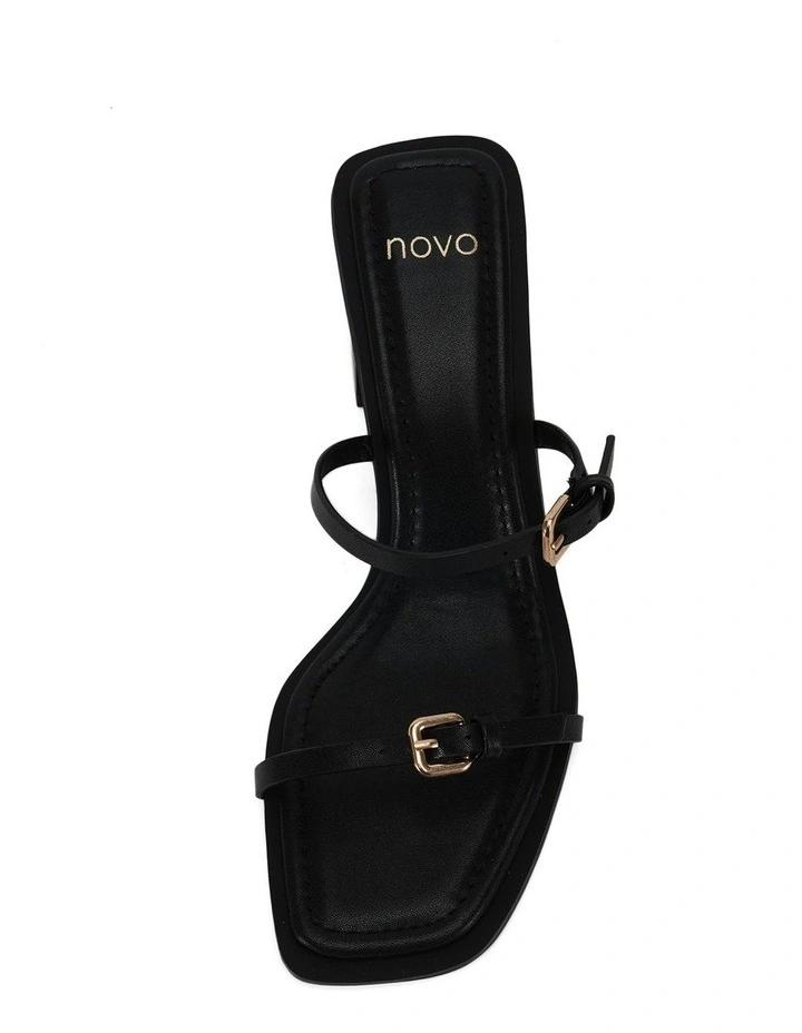 Marques Heeled Mule in Black image 5