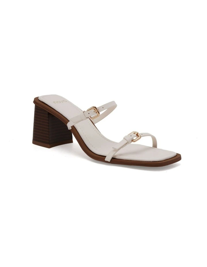 Marques Heeled Mule in White image 2