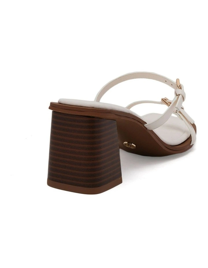 Marques Heeled Mule in White image 3