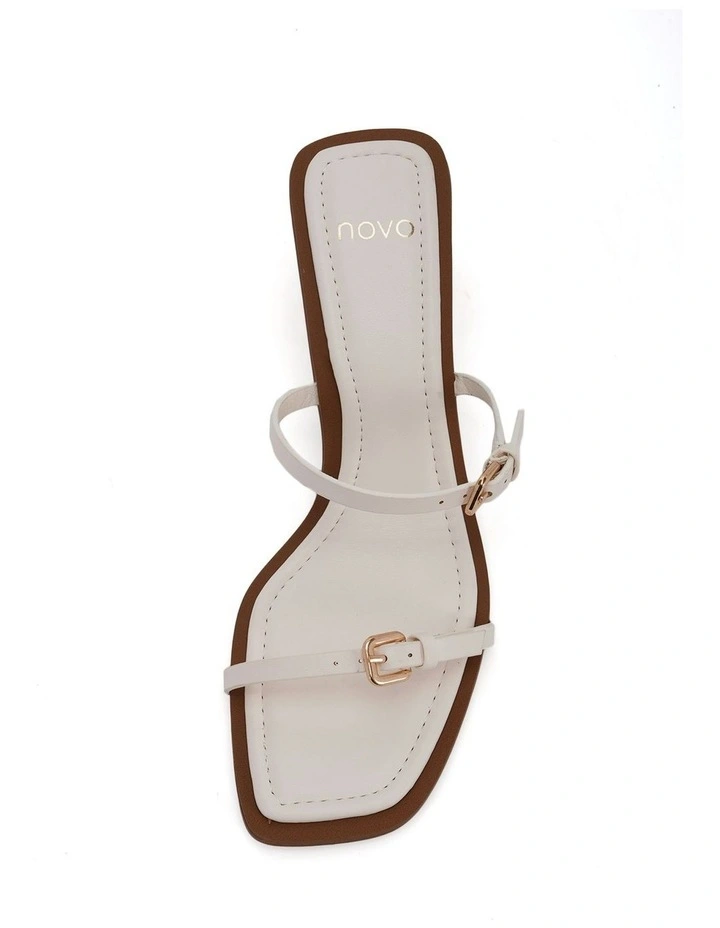 Marques Heeled Mule in White image 5